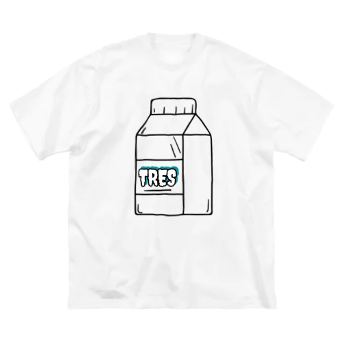 TRES milk ビッグシルエットTシャツ