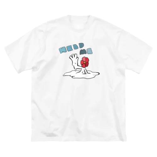 help me ビッグシルエットTシャツ