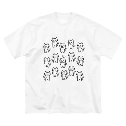 ねこだらけ Big T-Shirt