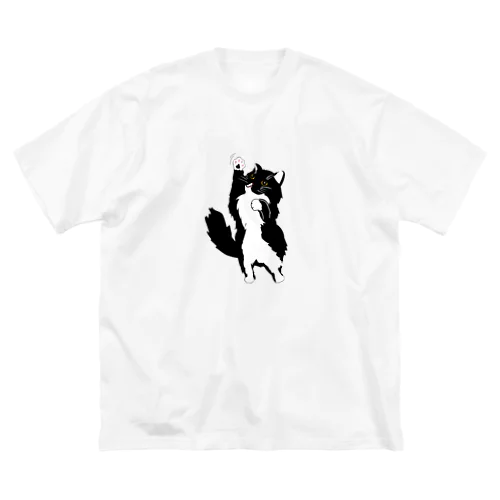 白！対応ニャンコ ビッグシルエットTシャツ