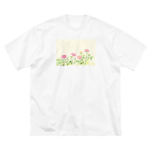 Ranunculus sugar ビッグシルエットTシャツ