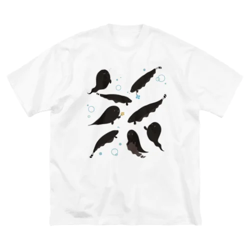 ブラックゴーストとおばけ達 ビッグシルエットTシャツ