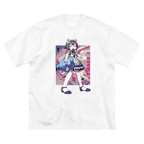 UFOキャッチャーで無双するメイドさん ビッグシルエットTシャツ