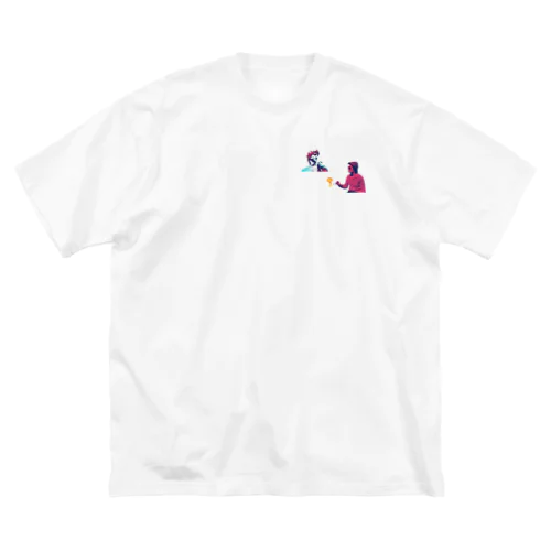 ミケランジェロを描く女 ビッグシルエットTシャツ