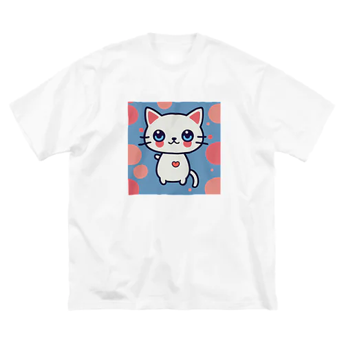 狛猫のミケ「はーとびーと」 Big T-Shirt