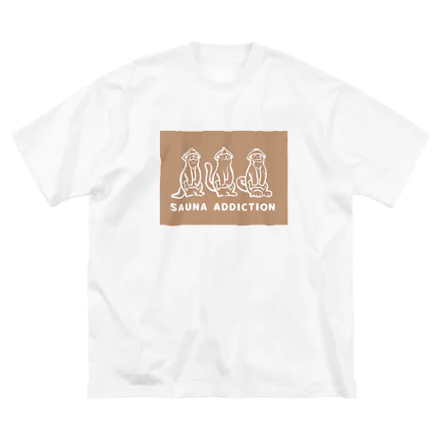 サウナ中毒 SAUNA ADDICTION  ビッグシルエットTシャツ