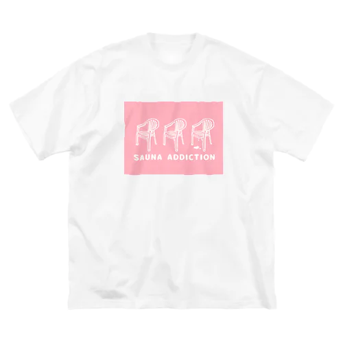 サウナ中毒 SAUNA ADDICTION 椅子 ビッグシルエットTシャツ