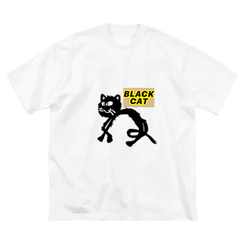  BLACK  CAT Big T-Shirt