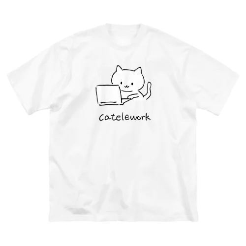 catelework テレワークネコ Big T-Shirt