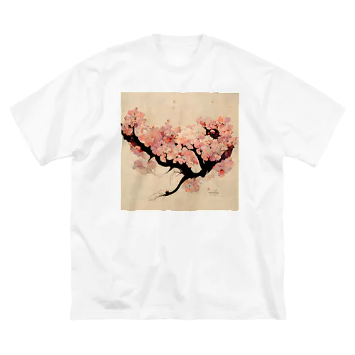 AI「桜」Tシャツ（2） Big T-Shirt