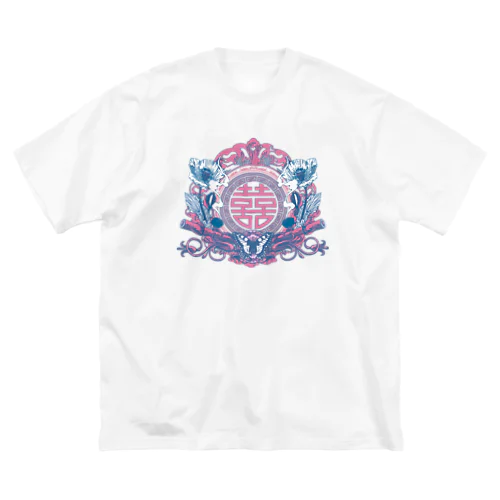 幻想阿片中華紋 ビッグシルエットTシャツ