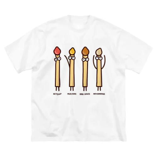 フライドポテト4兄弟 루즈핏 티셔츠