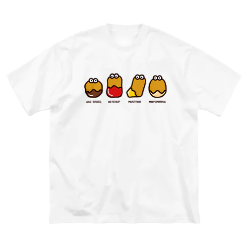 チキンナゲット４兄弟 ビッグシルエットTシャツ