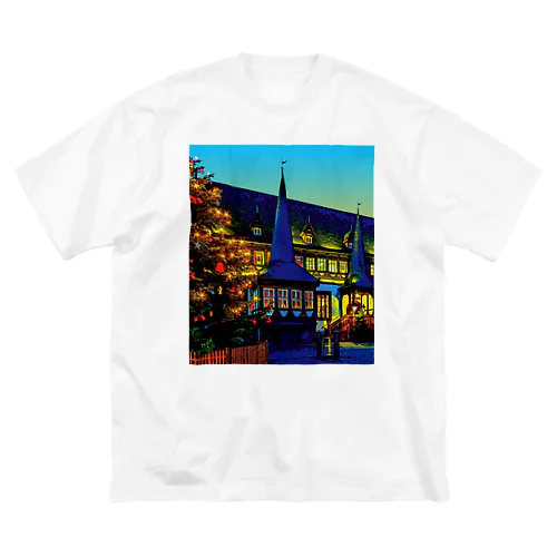 ドイツ 夕暮れのアインベック旧市庁舎 ビッグシルエットTシャツ