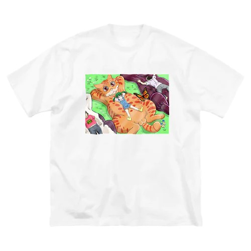 お昼寝猫 Big T-Shirt