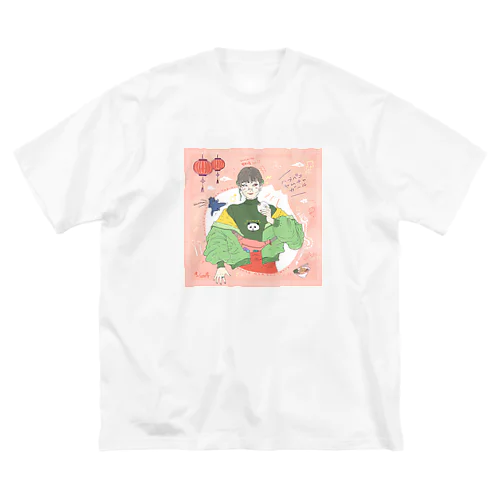 ハラペコヤムチャガール ビッグシルエットTシャツ