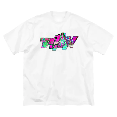 アリガタシ™ NEON WHITE ビッグシルエットTシャツ