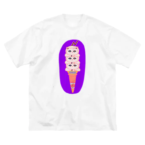 にゃんださんトリプル ビッグシルエットTシャツ