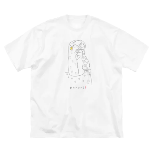 名画 × スイーツ（接吻） ビッグシルエットTシャツ