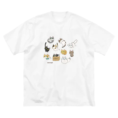 ねこねこBIGTシャツ ビッグシルエットTシャツ