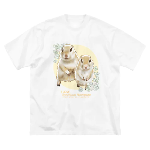 【No.7】I LOVE UROCITELLUS RICHARDSONII ビッグシルエットTシャツ