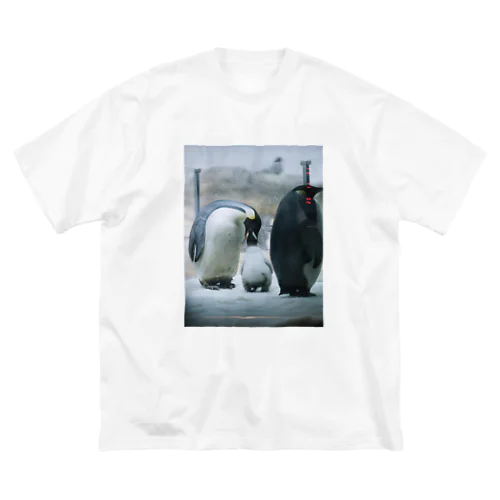 コウテイペンギンの親子 Big T-Shirt