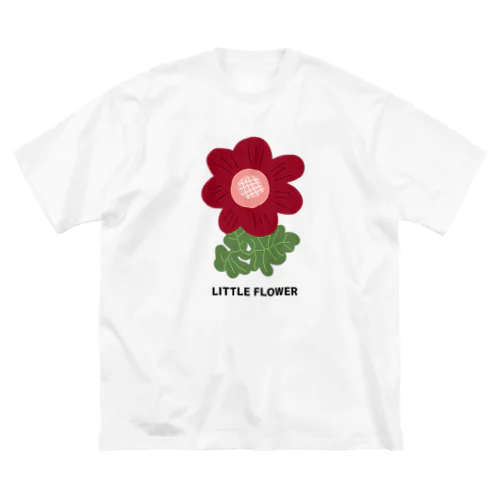 LITTLE FLOWER(RED) ビッグシルエットTシャツ