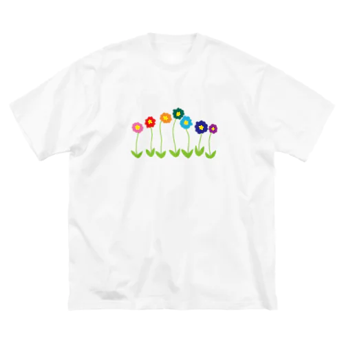 RAINBOW FLOWER ２ Big T-Shirt