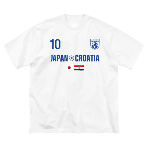 クロアチア ジャパン ワールド サッカー ビッグシルエットTシャツ