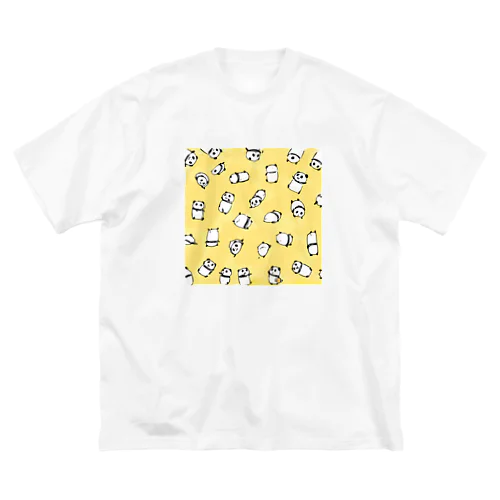 ごきげん！パンダ柄 ビッグシルエットTシャツ