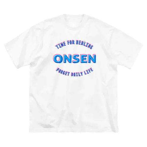 ONSEN -Time for Healing- (カラー) ビッグシルエットTシャツ