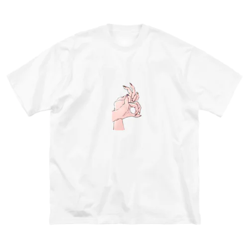 かげ絵　うさぎ ビッグシルエットTシャツ