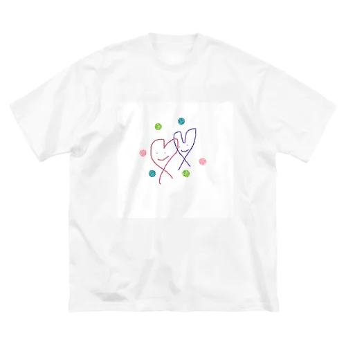 ハート＆ハート ビッグシルエットTシャツ