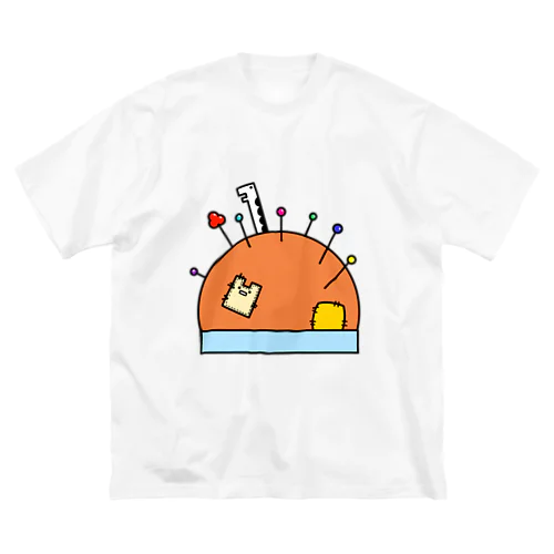 2Dうさぎ針刺し ビッグシルエットTシャツ