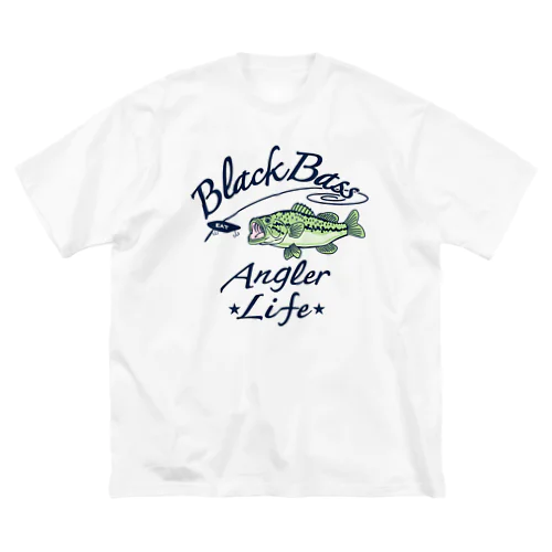 ブラックバス Black bass 釣り人 デザイン・イラスト・アイテム・ブラックバス Tシャツ グッズ・オリジナル(C) Big T-Shirt