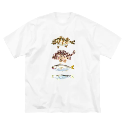 ギョギョギョ魚 ビッグシルエットTシャツ
