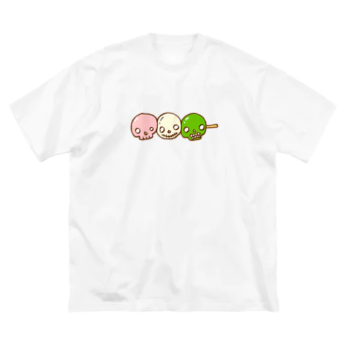 ドクロ風味な三色団子 ビッグシルエットTシャツ