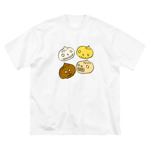 ドクロ風味な中華まん ビッグシルエットTシャツ