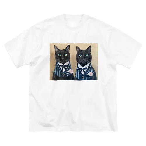 黒猫兄弟 ななとはち ビッグシルエットTシャツ