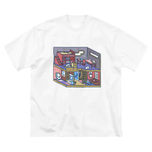 ドットお家-3 ビッグシルエットTシャツ