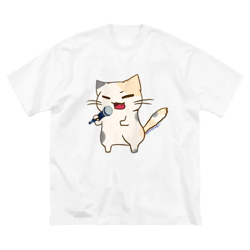 ひのもとにゃんこ®️ 民謡歌手 /ナギちゃん ビッグシルエットTシャツ