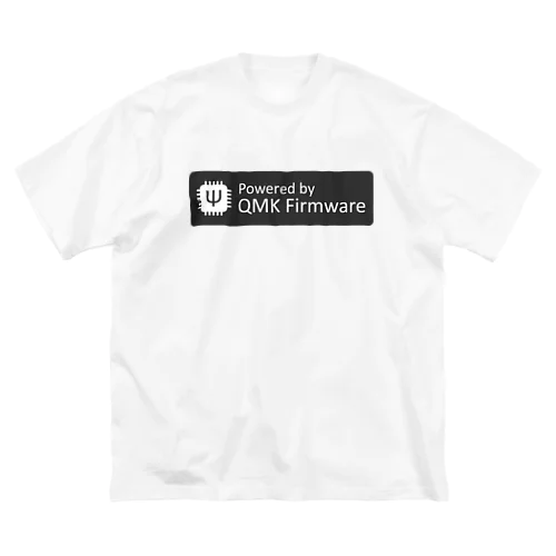 Powered by QMK Firmware (black) ビッグシルエットTシャツ