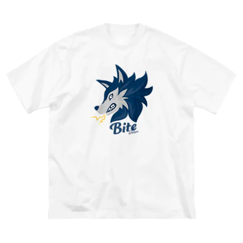 食いしばり狼 ビッグシルエットTシャツ