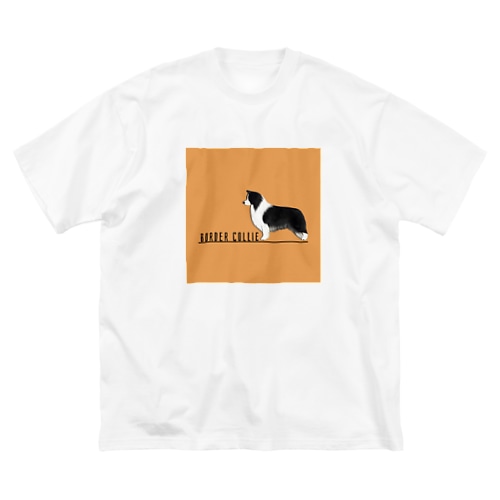 ボーダーコリー　モノクロver Big T-Shirt