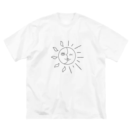 太陽と月 ビッグシルエットTシャツ