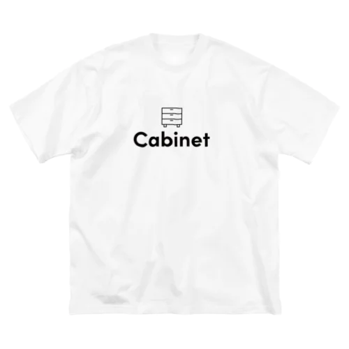 Cabinet　黒ロゴ ビッグシルエットTシャツ