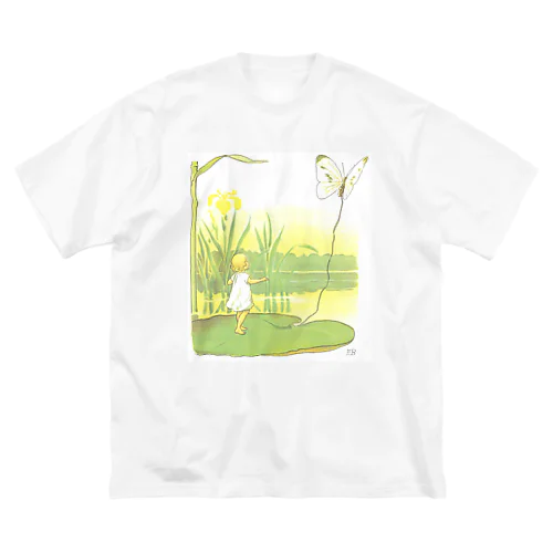 蝶とおやゆびひめ by Elsa Beskow ビッグシルエットTシャツ