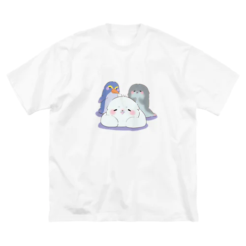 ふわふわのホッキョクゾク ビッグシルエットTシャツ