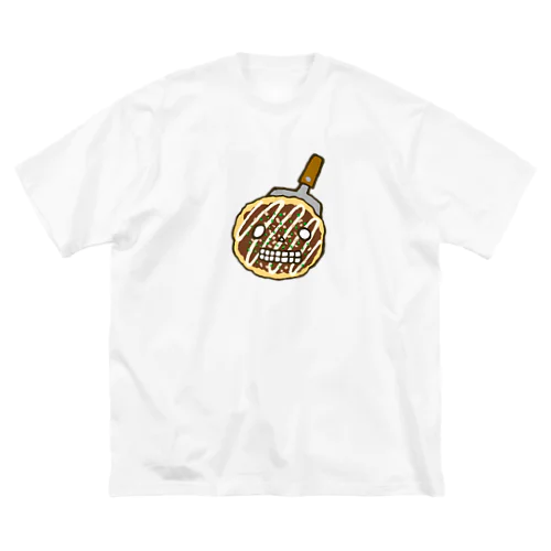 ドクロ風味なお好み焼き ビッグシルエットTシャツ