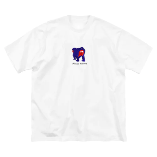 Japanese Macaque(bright color) ビッグシルエットTシャツ